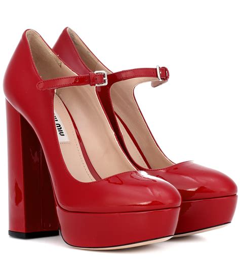 miu miu dark red heels|miumiu shoes women.